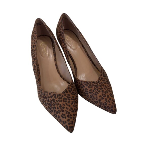 CATO COMFORT Women SZ 9W Leopard Print Pointed Toe Stiletto Heels - Picture 11 of 16